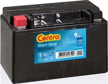 CENTRA CK091 - Стартерная аккумуляторная батарея, АКБ autodnr.net