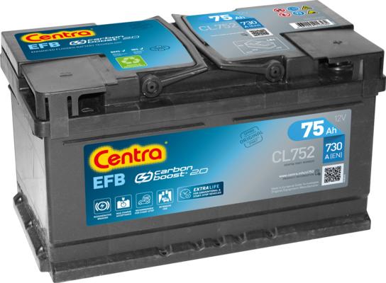 CENTRA CL752 - Стартерная аккумуляторная батарея, АКБ autodnr.net