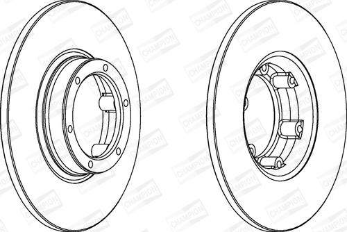 Champion 561043CH - Гальмівний диск autocars.com.ua