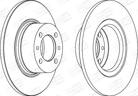 Champion 561074CH - Гальмівний диск autocars.com.ua