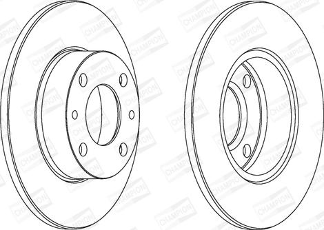 Champion 561120CH - Тормозной диск avtokuzovplus.com.ua