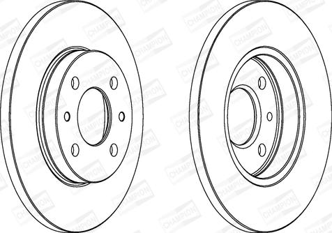 Champion 561326CH - Гальмівний диск autocars.com.ua
