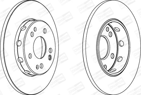 Champion 561332CH - Тормозной диск avtokuzovplus.com.ua