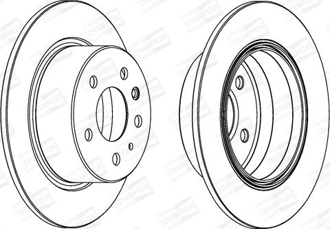 Champion 561344CH - Тормозной диск avtokuzovplus.com.ua
