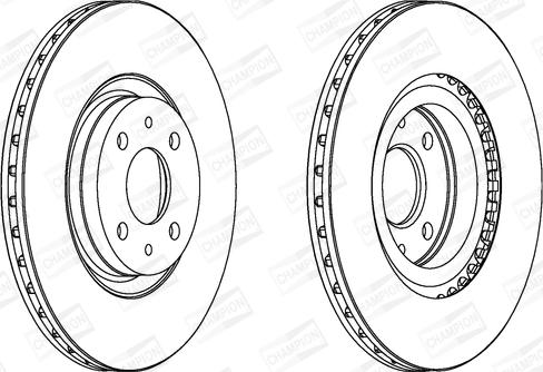 Champion 561508CH - Тормозной диск autodnr.net