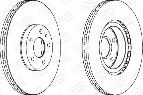 Champion 561520CH - Тормозной диск avtokuzovplus.com.ua