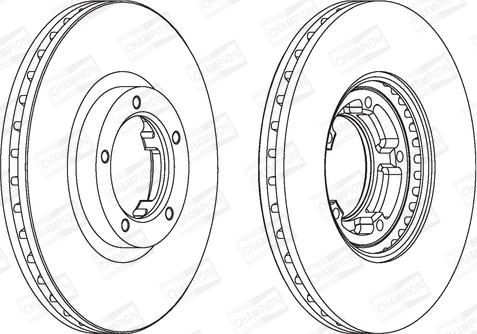 Champion 561624CH - Гальмівний диск autocars.com.ua