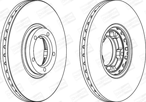 Champion 561625CH - Гальмівний диск autocars.com.ua
