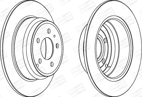 Champion 561867CH - Тормозной диск avtokuzovplus.com.ua