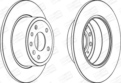 Champion 561962CH - Гальмівний диск autocars.com.ua
