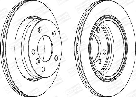 Champion 562003CH - Тормозной диск avtokuzovplus.com.ua