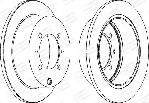 Champion 562018CH - Гальмівний диск autocars.com.ua