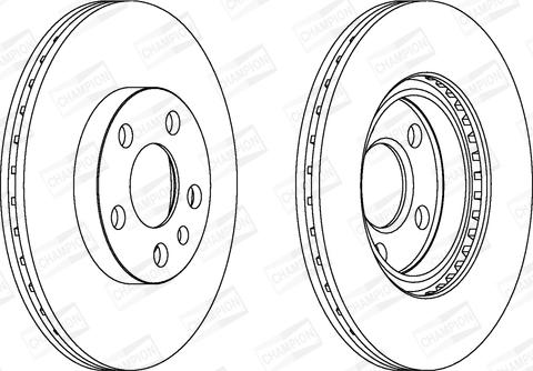 Champion 562033CH - Гальмівний диск autocars.com.ua