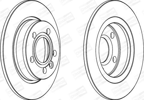 Champion 562057CH - Гальмівний диск autocars.com.ua
