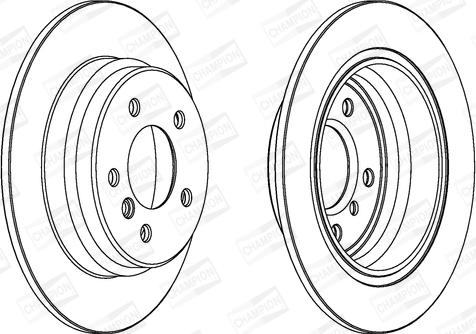 Champion 562062CH - Гальмівний диск autocars.com.ua
