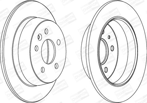 Champion 562065CH - Тормозной диск avtokuzovplus.com.ua