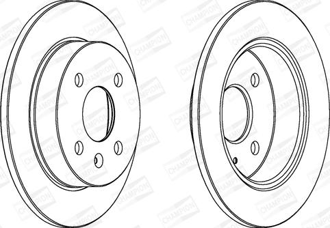 Champion 562071CH - Гальмівний диск autocars.com.ua