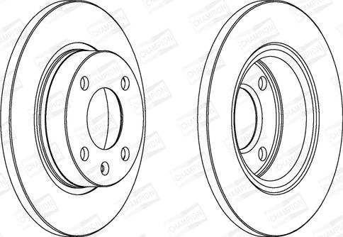 Champion 562073CH - Гальмівний диск autocars.com.ua