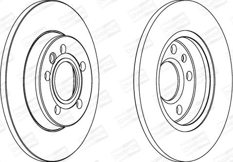 Champion 562081CH - Гальмівний диск autocars.com.ua