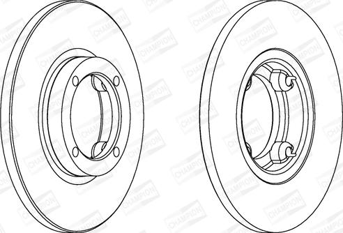 Champion 562138CH - Гальмівний диск autocars.com.ua