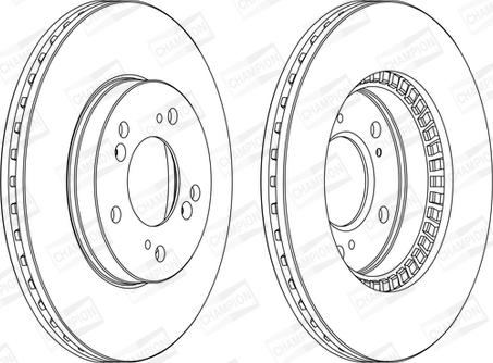 Champion 562143CH - Тормозной диск avtokuzovplus.com.ua