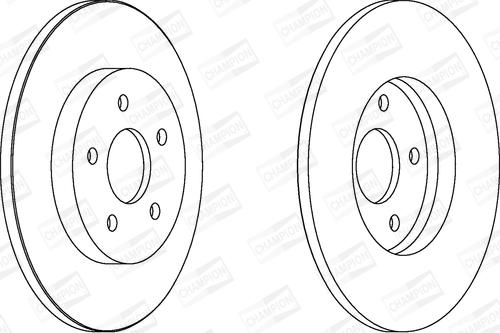 Champion 562193CH - Гальмівний диск autocars.com.ua