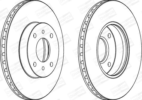 Champion 562232CH - Тормозной диск avtokuzovplus.com.ua