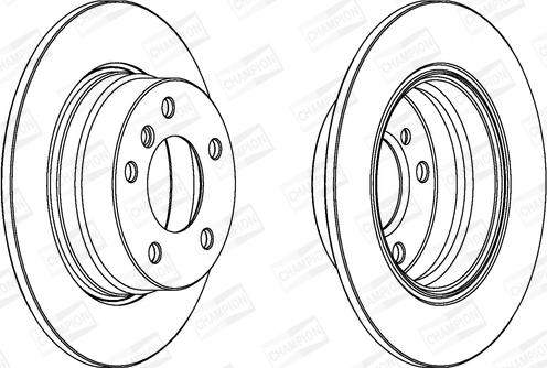 Champion 562259CH - Гальмівний диск autocars.com.ua