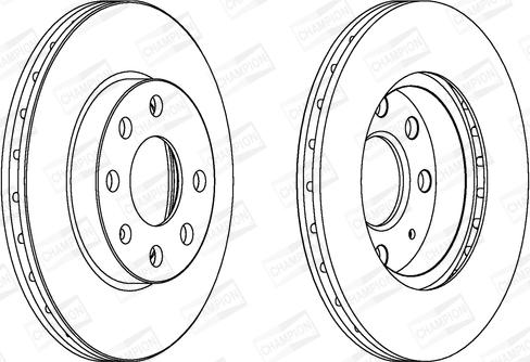 Champion 562290CH - Гальмівний диск autocars.com.ua