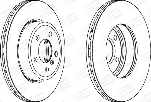 Champion 562350CH - Тормозной диск avtokuzovplus.com.ua