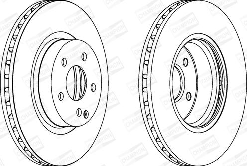 Champion 562386CH - Тормозной диск avtokuzovplus.com.ua