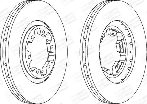 Champion 562388CH - Тормозной диск avtokuzovplus.com.ua