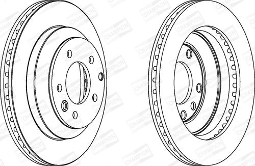 Champion 562393CH - Гальмівний диск autocars.com.ua