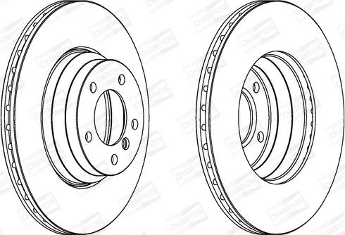 Champion 562395CH-1 - Гальмівний диск autocars.com.ua