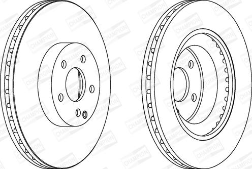 Champion 562396CH-1 - Гальмівний диск autocars.com.ua