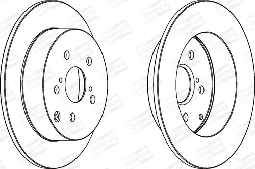 Champion 562415CH - Гальмівний диск autocars.com.ua