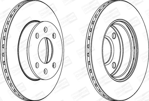 Champion 562428CH - Гальмівний диск autocars.com.ua