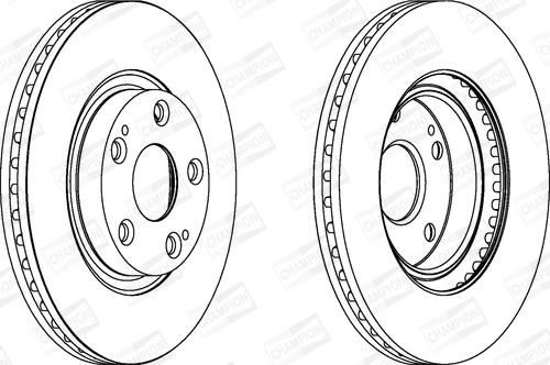 Champion 562430CH - Тормозной диск avtokuzovplus.com.ua
