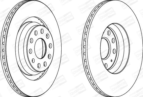 Champion 562432CH - Тормозной диск avtokuzovplus.com.ua