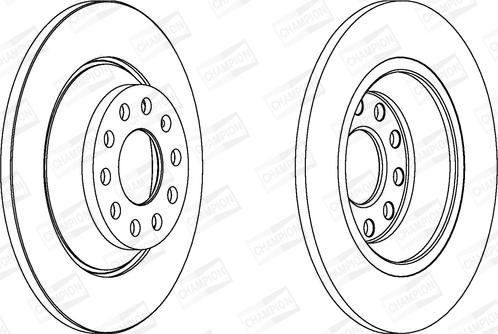 Champion 562438CH - Тормозной диск avtokuzovplus.com.ua