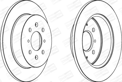 Champion 562440CH - Гальмівний диск autocars.com.ua
