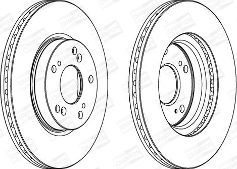 Champion 562457CH - Гальмівний диск autocars.com.ua