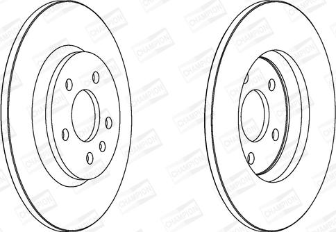 Champion 562505CH - Тормозной диск avtokuzovplus.com.ua