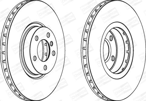 Champion 562520CH-1 - Тормозной диск avtokuzovplus.com.ua