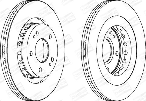 Champion 562528CH - Тормозной диск avtokuzovplus.com.ua