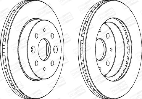 Champion 562557CH - Гальмівний диск autocars.com.ua