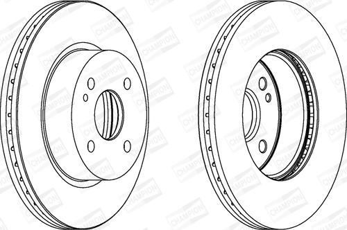 Champion 562564CH - Тормозной диск avtokuzovplus.com.ua