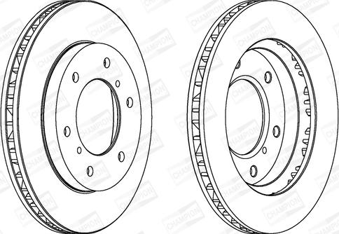 Champion 562572CH - Тормозной диск autodnr.net