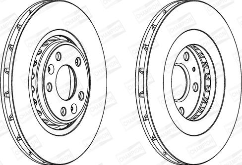 Champion 562596CH - Гальмівний диск autocars.com.ua