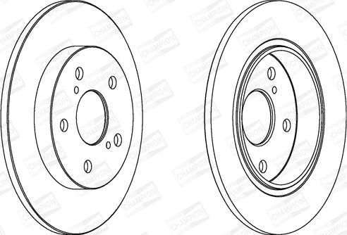 Champion 562599CH - Тормозной диск autodnr.net